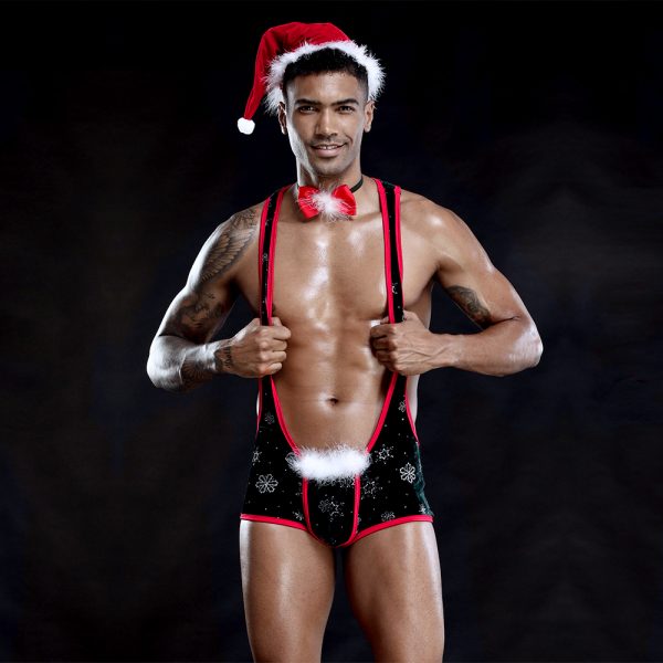 Christmas Boy Black Costume - Image 3