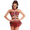 Schoolgirl Elegance: Mini Skirt & Bra Set​ - Image 5