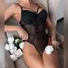 Camisole Solid Color Patchwork Lingerie Set - Image 5