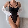 Camisole Solid Color Patchwork Lingerie Set - Image 6