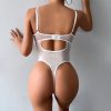 Camisole Solid Color Patchwork Lingerie Set - Image 8