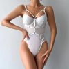 Camisole Solid Color Patchwork Lingerie Set - Image 9