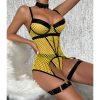 Mesh Patchwork Underwear Set - Image 4
